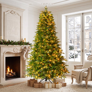 7.5FT Premium Life-Like Full Flocked Christmas Tree