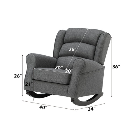 Fabien - Rocking Chair - Gray - Best Buy Furniture