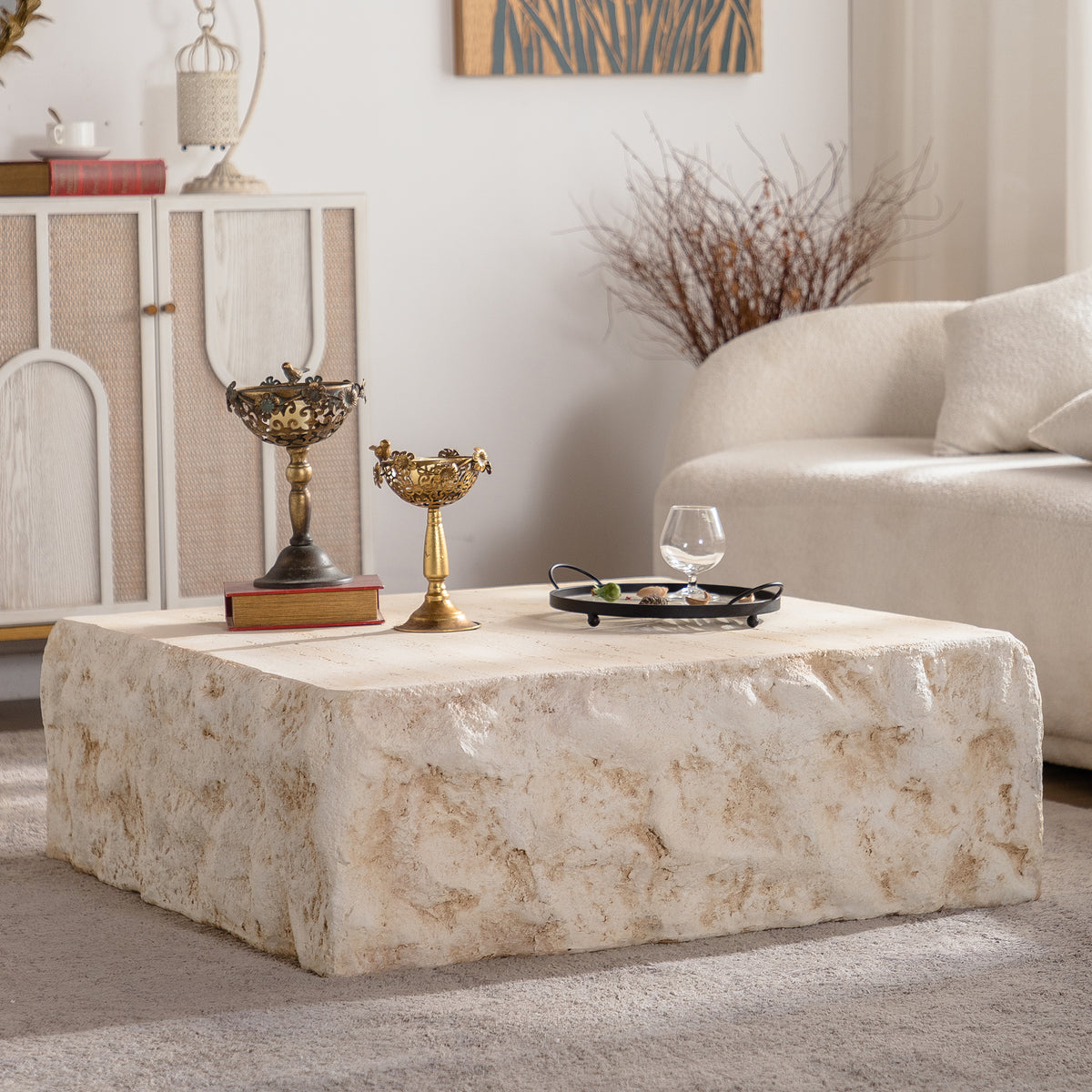 MgO Mid-Century Square Centre Coffee Table