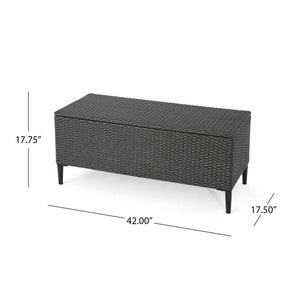 Rupert - Storage Unit Resin Wicker Outdoor