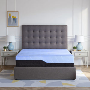 Refresh - 12" Hybrid Cooling Fast Responding Latex Foam And Coil Mattress