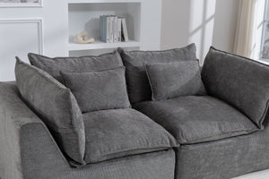 74.8" Width Cloud Couch Oversized Modular Sectional Sofa