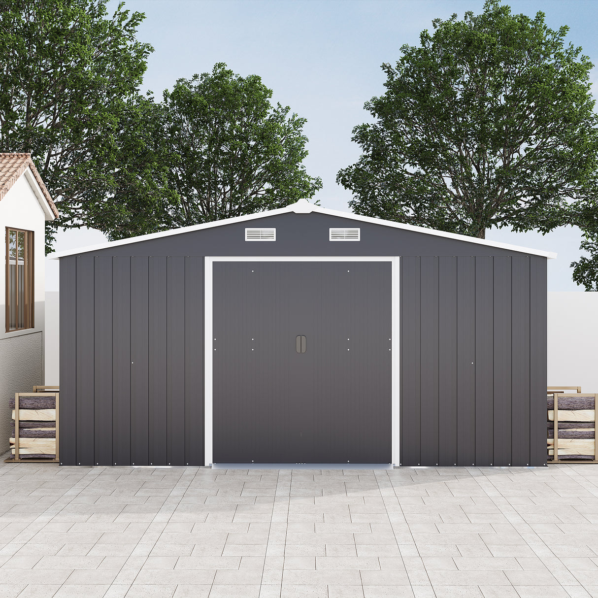 Campcraft 10x12ft Color Steel Plate Storage Shed
