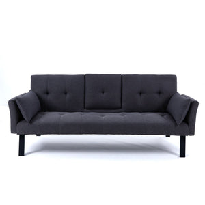 Sofa Bed With Foldable Design And Cup Holder
