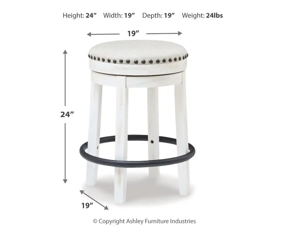 Valebeck - Upholstered Swivel Stool - Best Buy Furniture