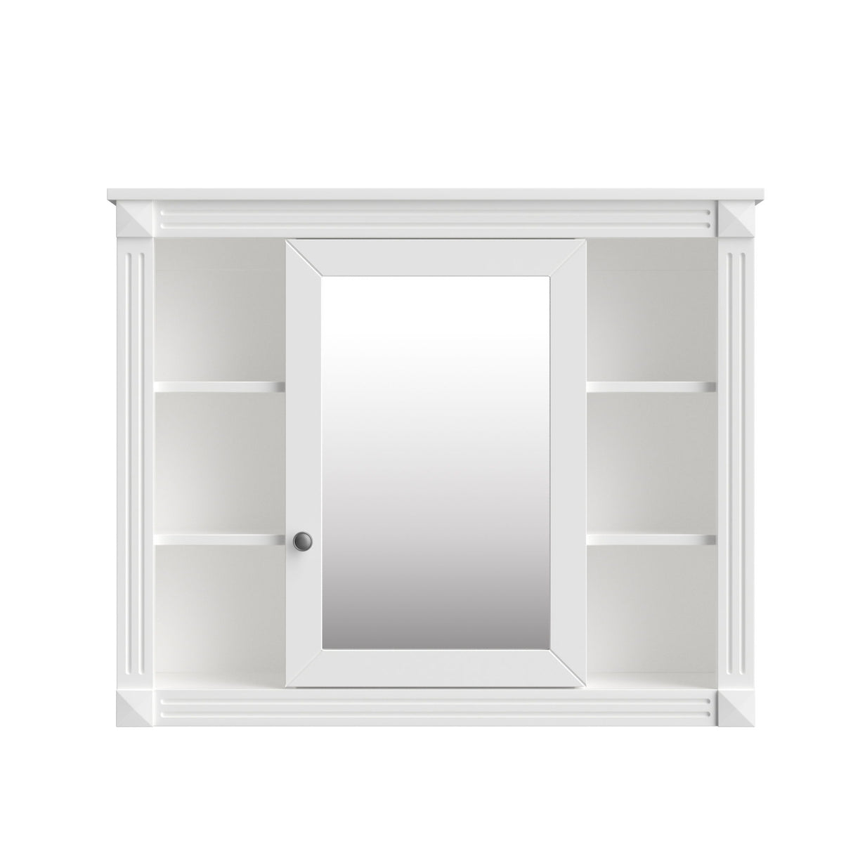 Bathroom Vanity With Top Sink, Mirror Cabinet, 2 Soft Closing Doors & 2 Drawers