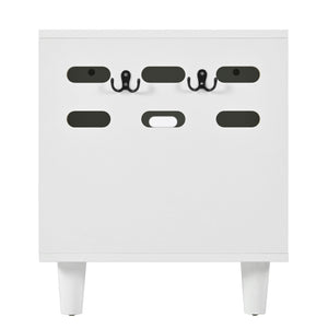 Furniture Style Cat Cabinet Cat Litter Box With Sisal Scratching Door - Cream White