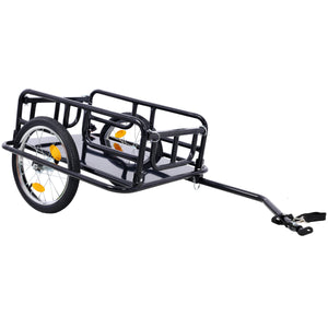 Foldable Bike Cargo Trailer with Universal Bike Hitch