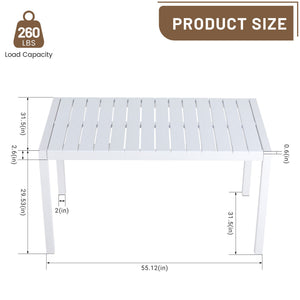 4 Piece Set Of Modern Striped Color- Blocking Single Chairs With Long Table