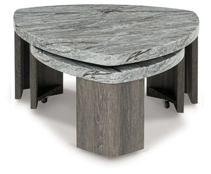 Surmour - Stacked Cocktail Table - Gray / Brown - Best Buy Furniture