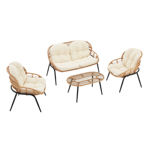 Pine - 4 Piece Outdoor Conversation Set