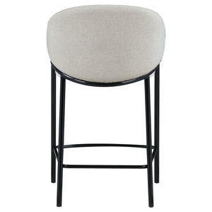 Sloped Arm Counter Stools (Set of 2) - Beige
