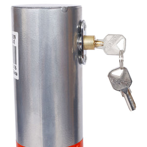 Parking Bollard Pole Barrier With Lock For Car Parking Protection