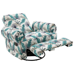 Manual Swivel Recliner Rocker Chair With Adjustable Backrest