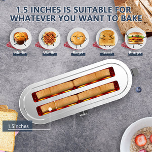 4-Slice Stainless Steel Toaster with 7 Browning Settings