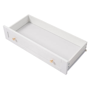 Freestanding Tall Bathroom Cabinet With Adjustable Shelves, Drawers, Soft Close Glass Doors