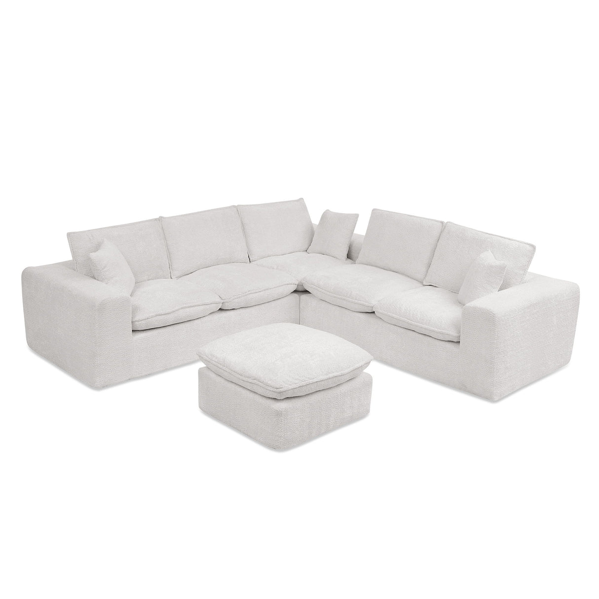 Sectional Sofa With Moveable Ottoman