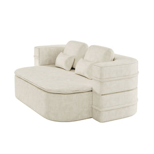 2 In 1 Foldable Sofa Bed With Multi Functional Blanket, Floor Lounge Sofa