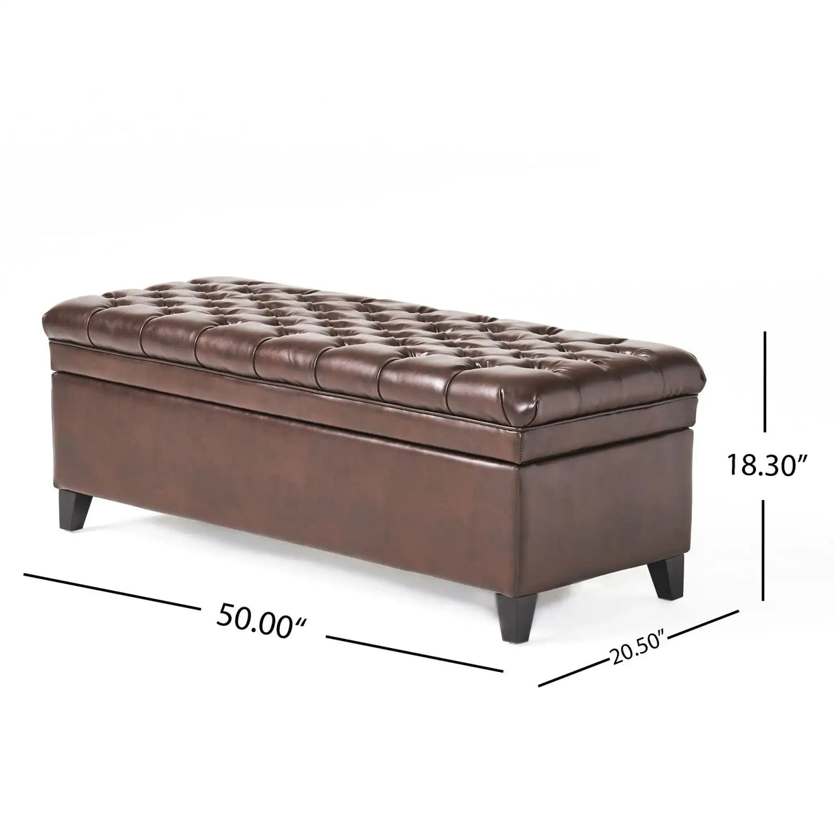 Juliana - Storage Ottoman With Birch Legs - Best Buy Furniture