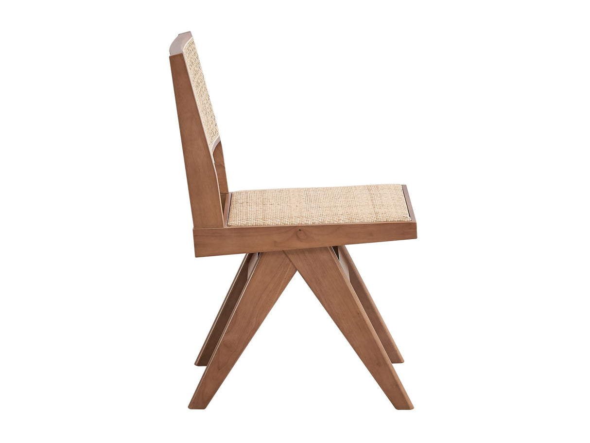 Velentina - Rattan Side Chair (Set of 2) - Natural - Best Buy Furniture