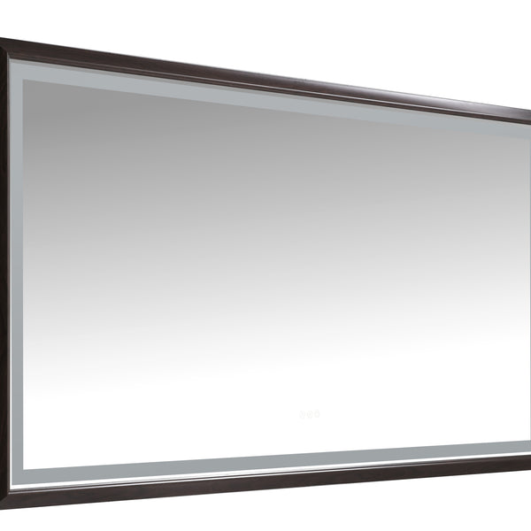 72 x 36 Inch LED Bathroom Mirror with Aluminum Frame