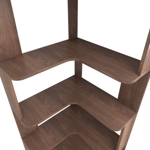 L-Shaped Design Corner Bookshelf