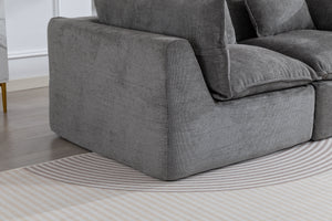 74.8" Width Cloud Couch Oversized Modular Sectional Sofa