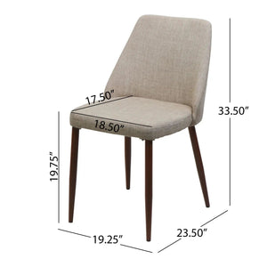 Modern Dining Chair With Iron Legs And Wood Finish - Best Buy Furniture