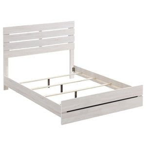 Slatted Headboard Panel Bed