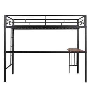 Bunk Bed With Desk, Ladder And Quality Slats For Bedroom