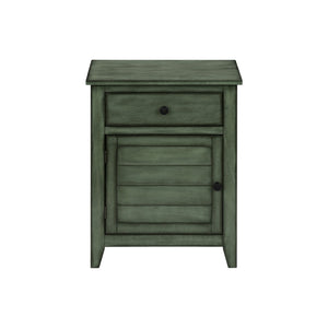 Accent Nightstand, Storage Drawer, Transitional