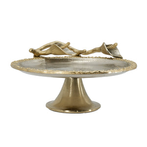 Calla Lily Decorative Pedestal Tray