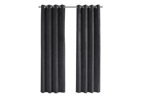 2 Pieces Set, Curtain Panel, Room Darkening, Grommet, Contemporary & Modern - Best Buy Furniture