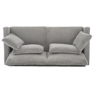 Modern Loveseat Sofa With 4 Pillows