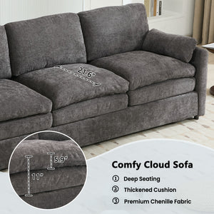 Cozy Upholstered 3 Seater Sofa Cushion For Living Room