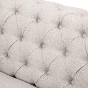 Nexuson - Upholstered Chesterfield Chair With Deep Tufted And Nailhead Trim