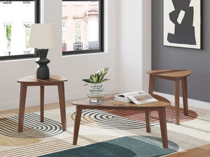 Lyncott - Occasional Wood Table Set (Set of 3) - Brown - Best Buy Furniture