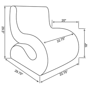 Austin - Armless Curved Chair