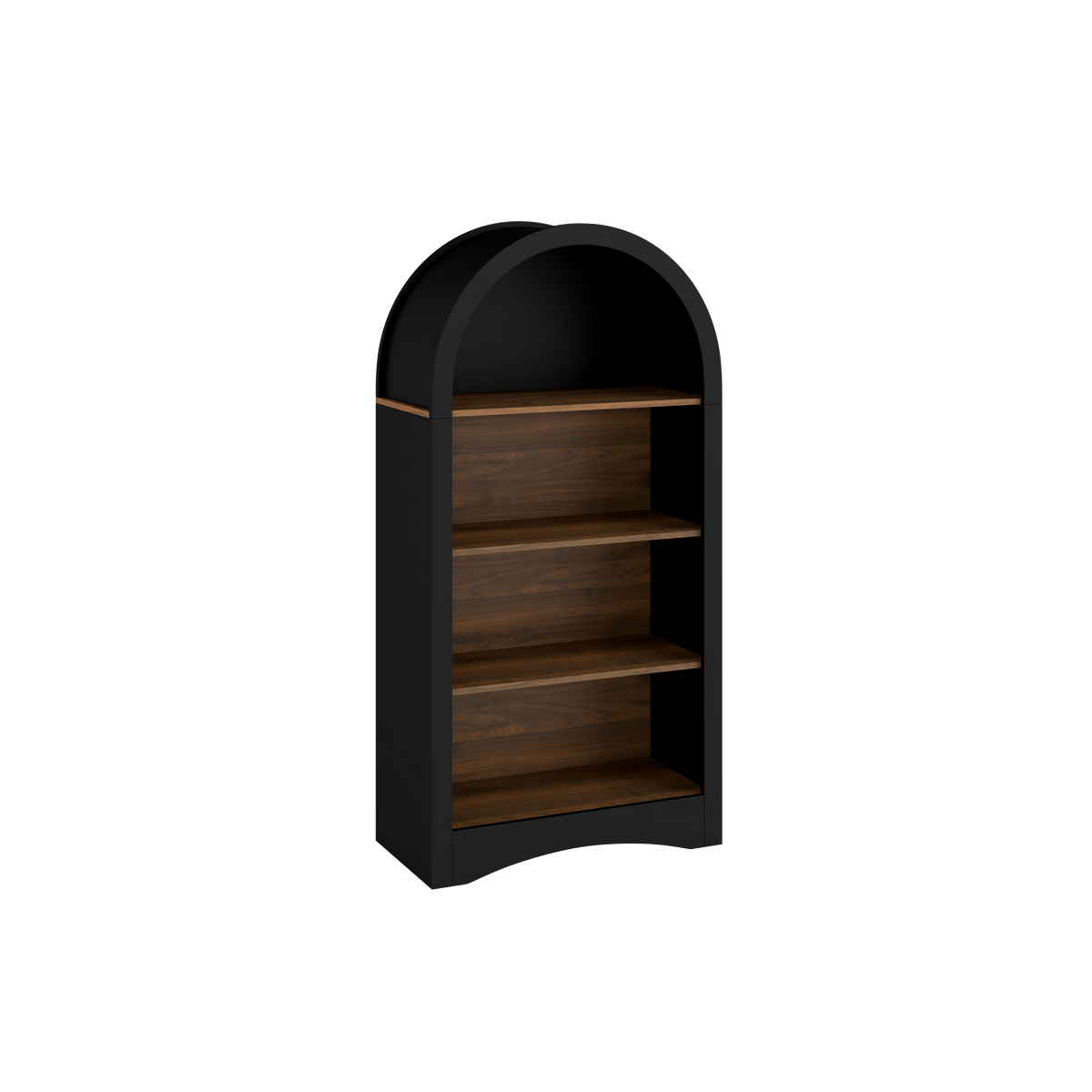 47" Freestanding Display Rack with Woodgrain Shelves