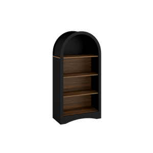 47" Freestanding Display Rack with Woodgrain Shelves