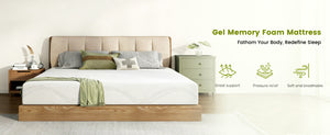 Queen Size Memory Foam Mattress, 10 Inch Bed Mattress, with Cooling