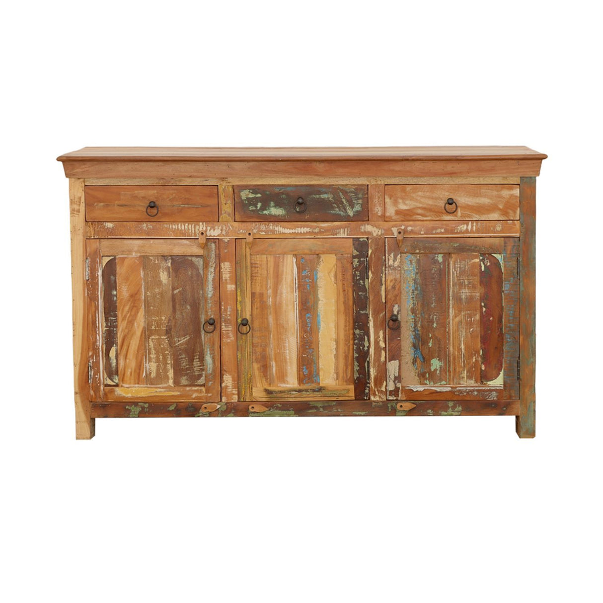 Mankato - 3 Drawer Accent Cabinet With 3 Doors - Wood