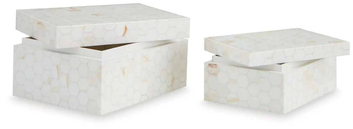 Aldenburg - Box Set (Set of 2) - Cream - Best Buy Furniture