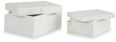 Aldenburg - Box Set (Set of 2) - Cream - Best Buy Furniture