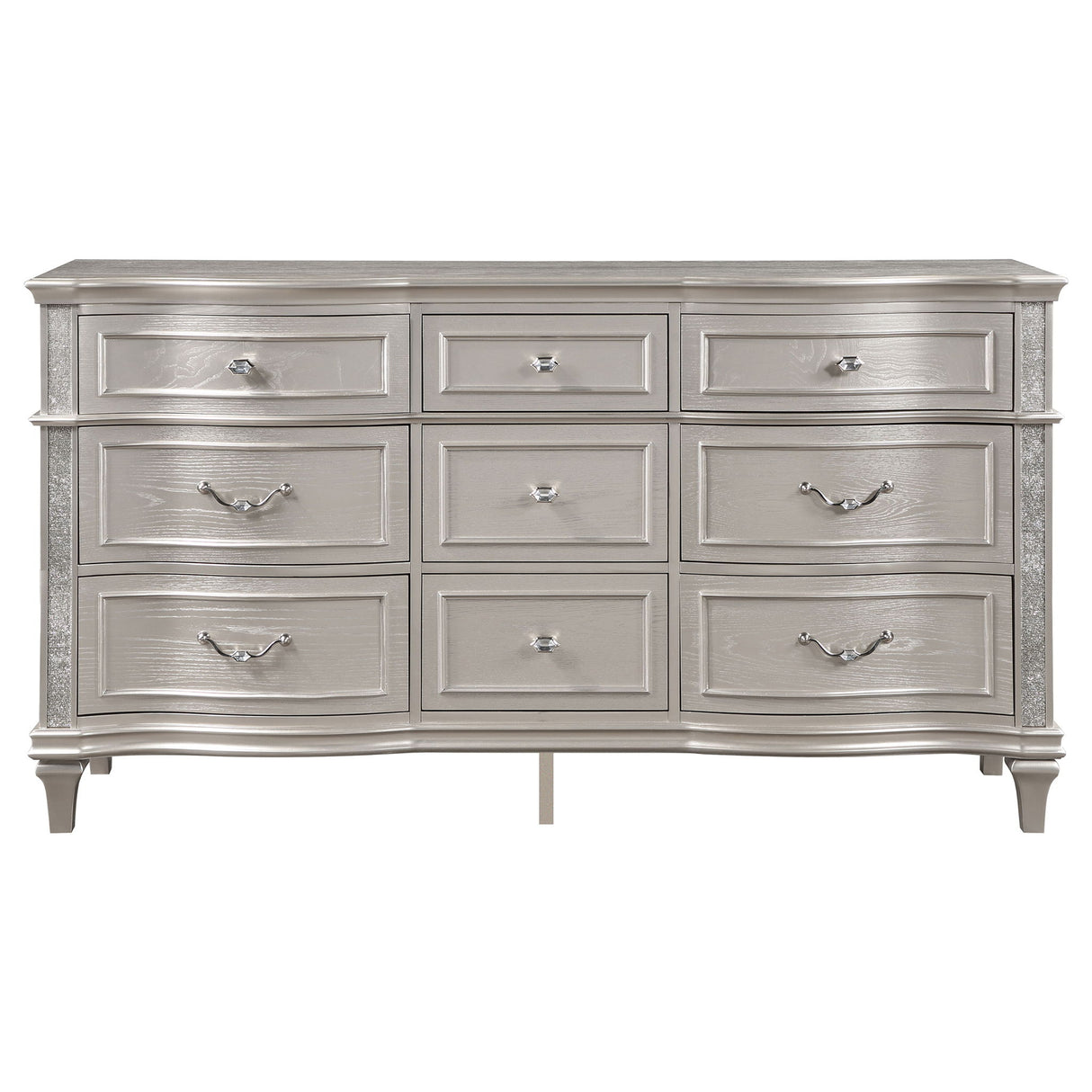 Katerina - 9 Drawer Dresser With Removable Jewelry Tray - Oak