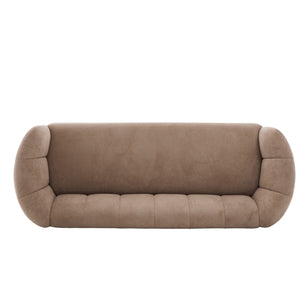 Mirelle 80 in. Modern Curved Velvet Sofa Couch