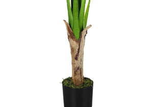 43" Tall, Artificial Plant, Banana Tree, Indoor, Faux, Fake, Floor, Greenery, Potted, Real Touch, Decorative - Green / Black - Best Buy Furniture