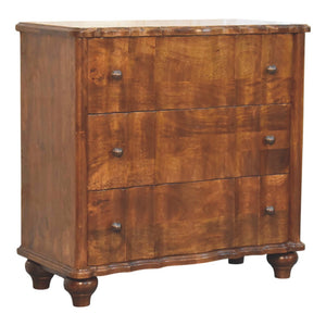 Solid Wood Lume 3 Drawer Chest