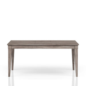 Rustic Dining Table 2 Storage Drawers And Leaf - Gray