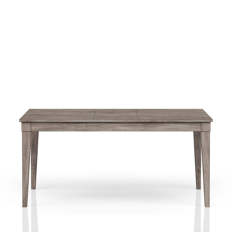 Rustic Dining Table 2 Storage Drawers And Leaf - Gray